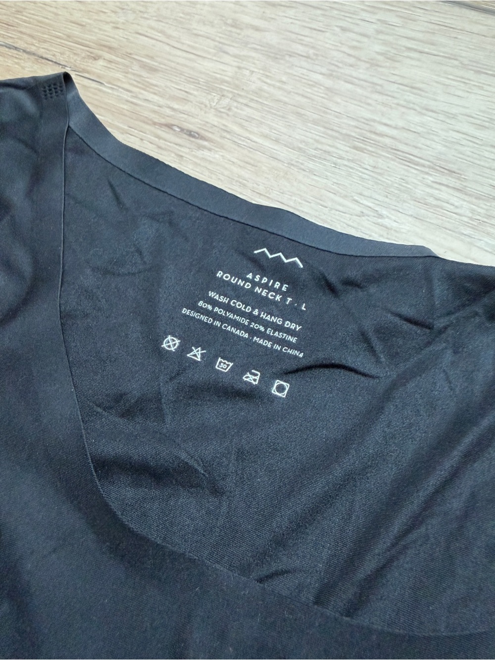 AsWeMove - Aspire Base Tee - Black, Large - Picture 4 of 4